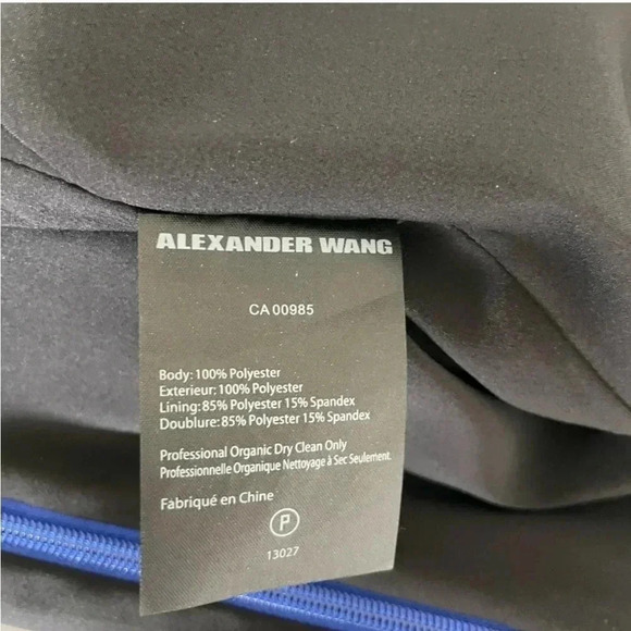 Alexander Wang Cabolt blue color block mini dress - Picture 6 of 7